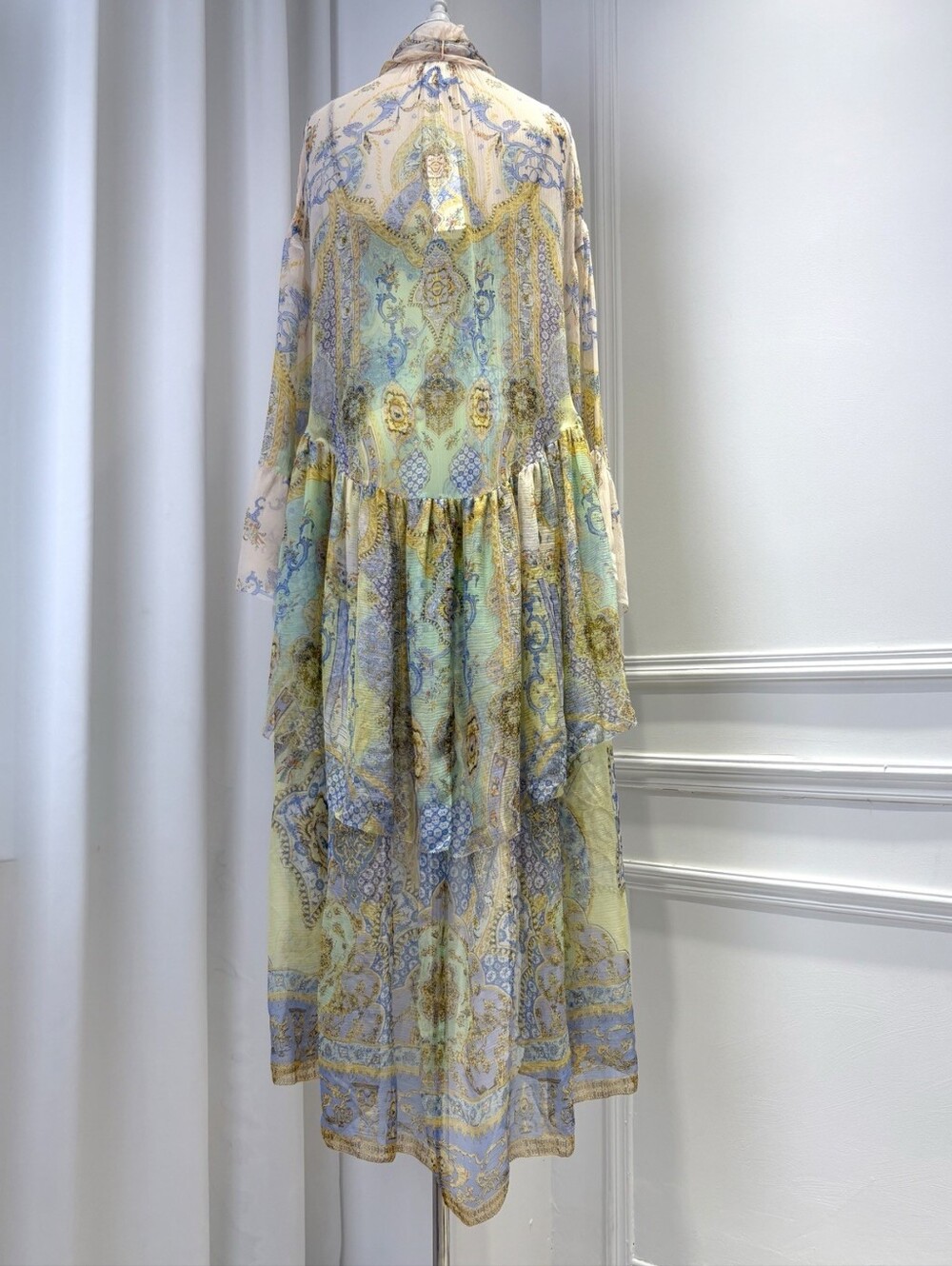 Camilla ruffle high low dress with long sleevein East of istanbul - Picture 11 of 16